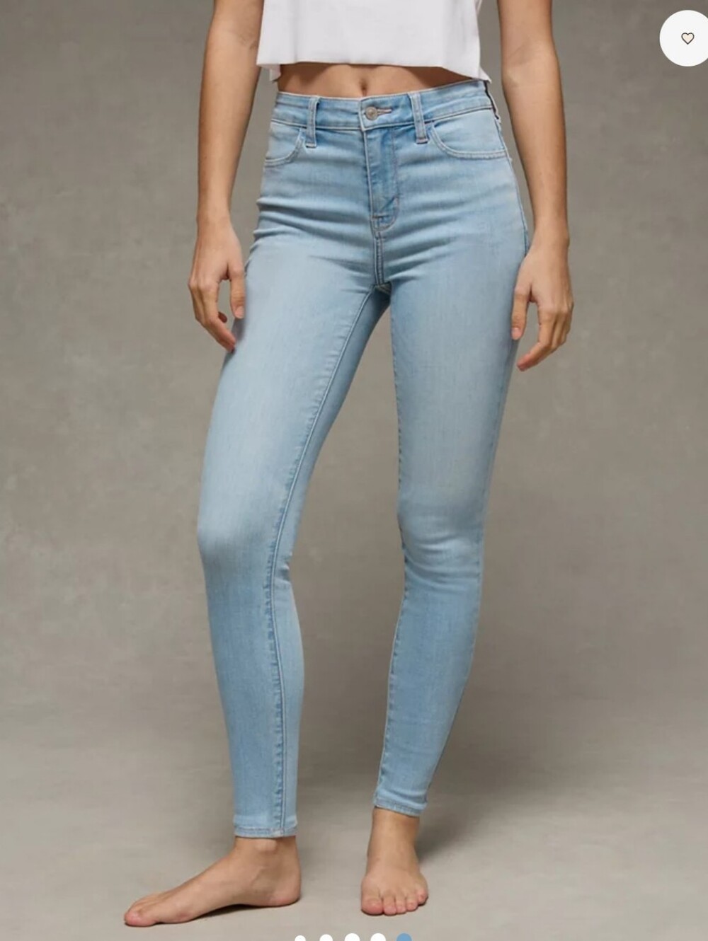 American Eagle Jeans Womens Hi Rise Jeggings Size 8 Short
